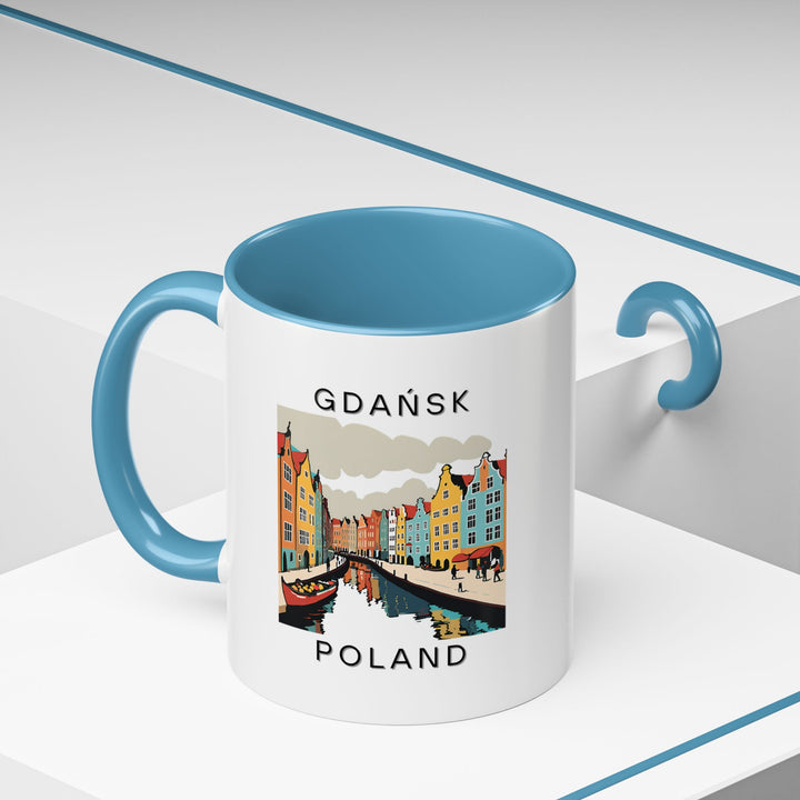 Featuring detailed artwork of Gdańsk’s beautiful architecture, this mug is perfect for coffee or tea lovers. Durable and dishwasher-safe, it makes a great gift or personal keepsake for anyone fond of Gdańsk.