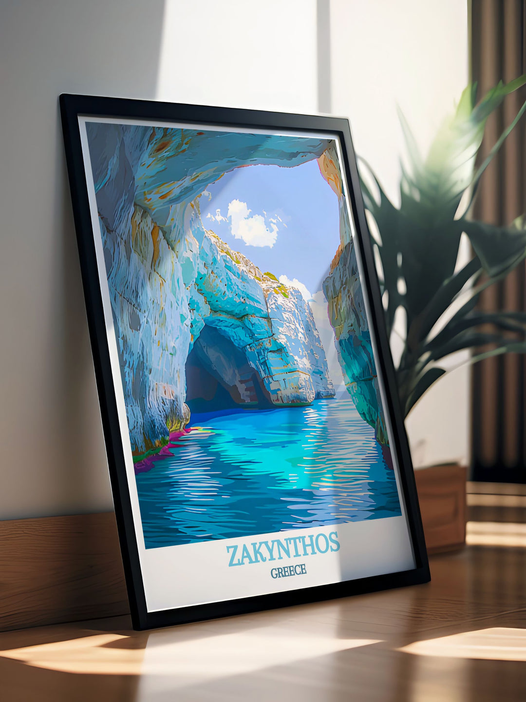 Experience the captivating rock formations and blue waters of the Blue Caves through our Blue Caves Prints a perfect addition to your collection of Greece Island Art and a wonderful reminder of the islands natural wonders