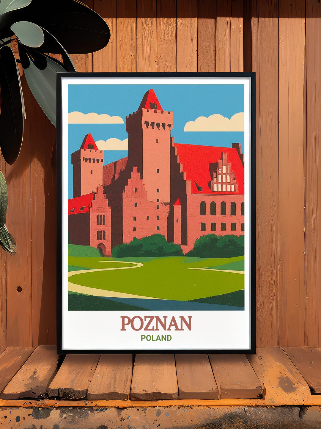 Elevate your home with Imperial Castle stunning living room prints that showcase the rich history of Poznan a perfect addition to any interior design making it an excellent travel gift for lovers of Polish history and architecture.