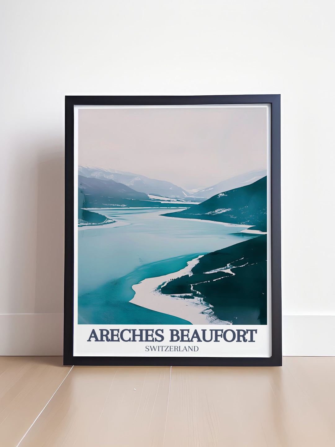 Le Planay Lac de Roselend Ski Resort Poster from Areches Beaufort brings the beauty of the French Alps into your home This vintage skiing print is a must for any ski enthusiast looking to add classic alpine decor to their living space