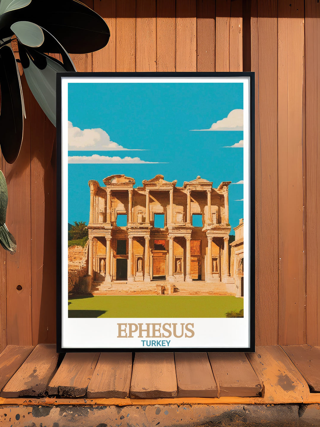 Library of Celsus Print captures the essence of one of the greatest landmarks in Ephesus, Turkey. This travel print is ideal for anyone who loves history and architecture, offering a timeless piece of art for your home.