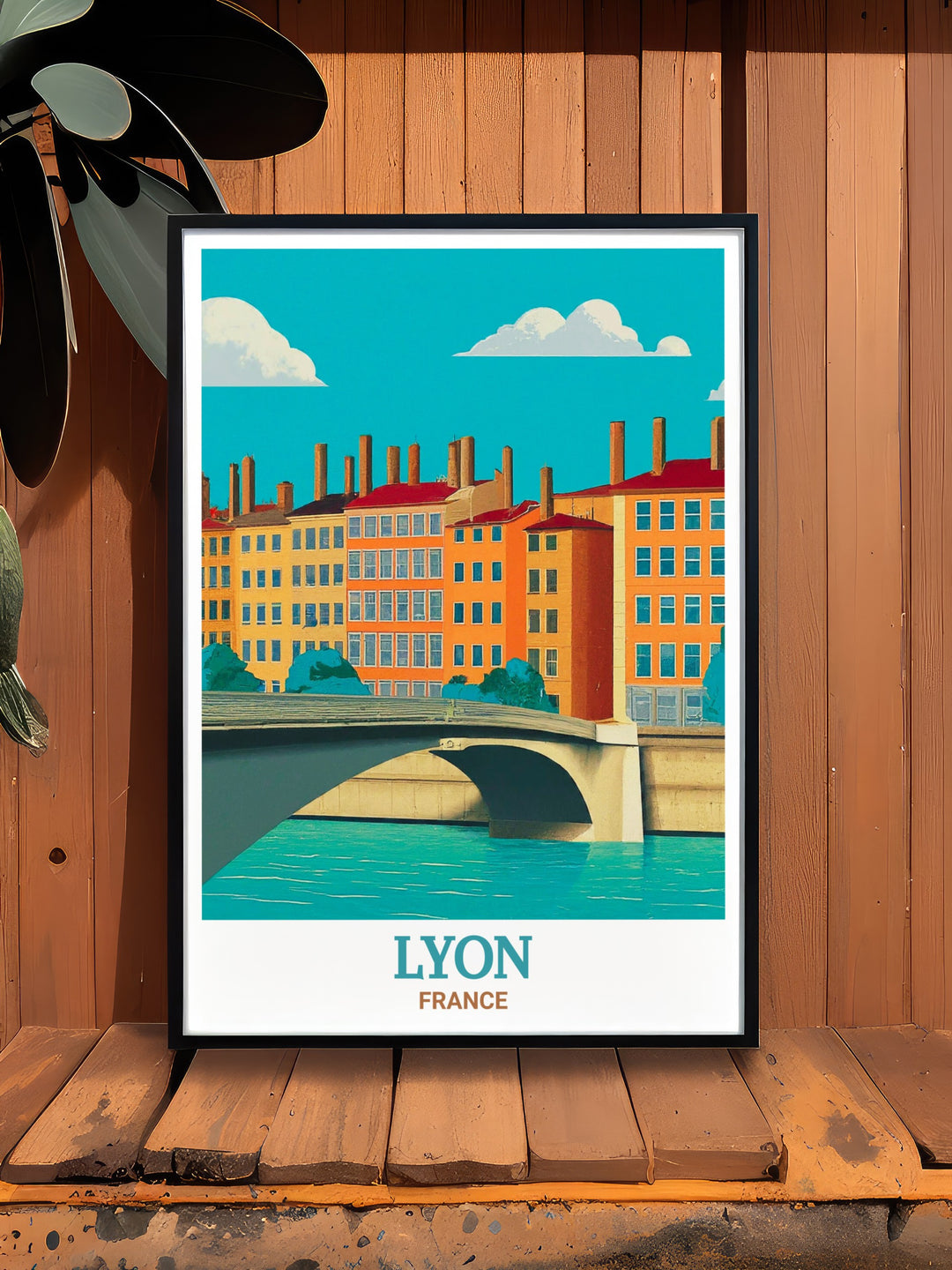 Vieux Lyon Art Print reflecting the rich history and cultural significance of Lyons most famous district. This detailed artwork captures the unique charm of Vieux Lyons streets, offering a piece that is both decorative and educational.