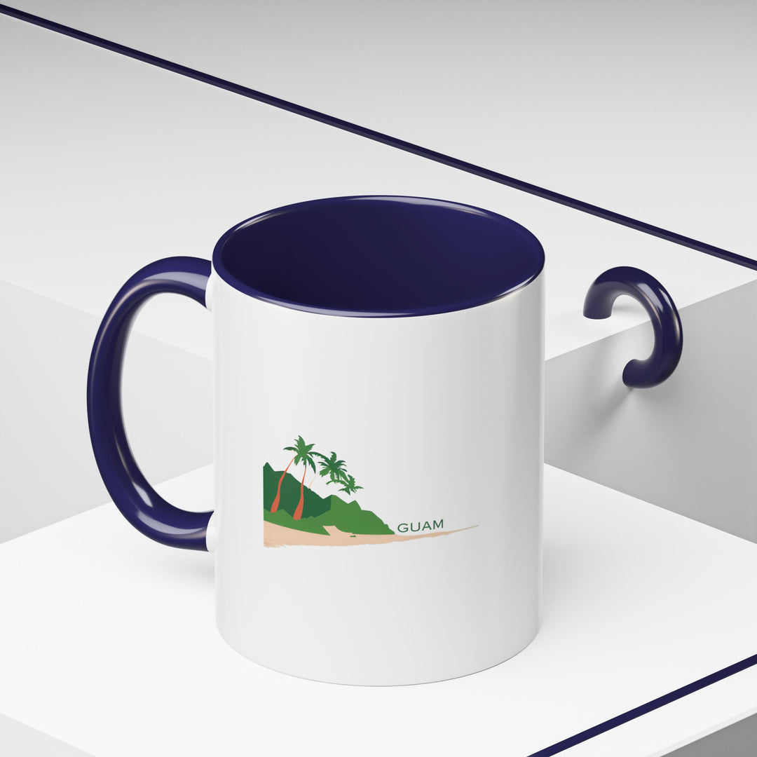 The Guam mug celebrates the island’s beaches and lush landscapes with detailed artwork. Durable and dishwasher-safe, it is perfect for daily use or as a thoughtful gift for fans of Guam.