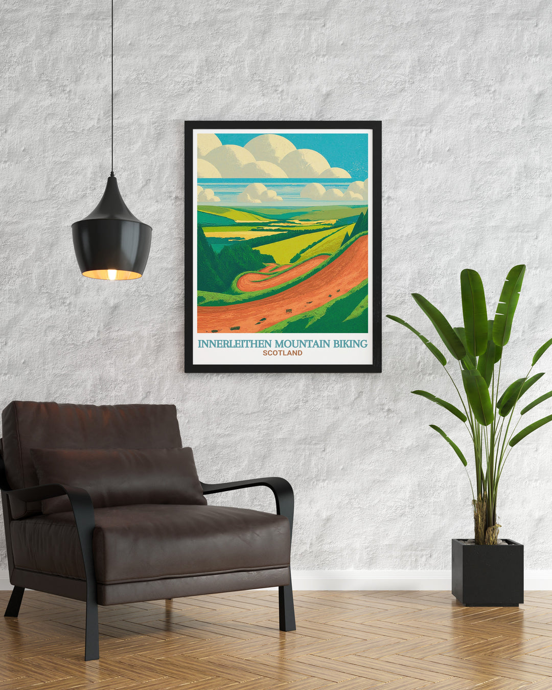 Innerleithen wall art captures the intensity and excitement of the Red Bull Downhill Track, a world renowned MTB destination in Scotland. This poster is a great addition for adventure seekers and cyclists looking to bring a piece of the outdoors into their home.