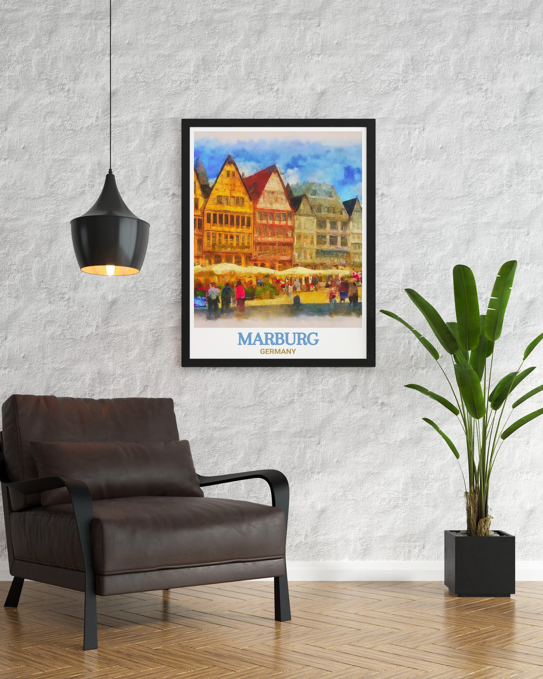 Adorn your walls with the charm of Marburgs Market Square through this carefully crafted canvas art. The print brings the historic square to life with rich colors and fine details, making it an excellent choice for lovers of European history and architecture. This artwork adds depth and character to any space