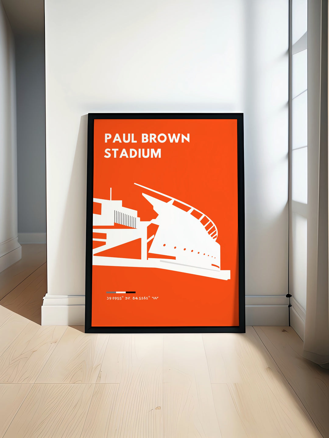 Paul Brown Stadium Travel Poster featuring Joe Burrow and Cincinnati Bengals captures the energy of game day with vibrant colors perfect for home decor and football fans who love the Bengals Joe Mixon Tyler Boyd and Ohio Print enthusiasts.