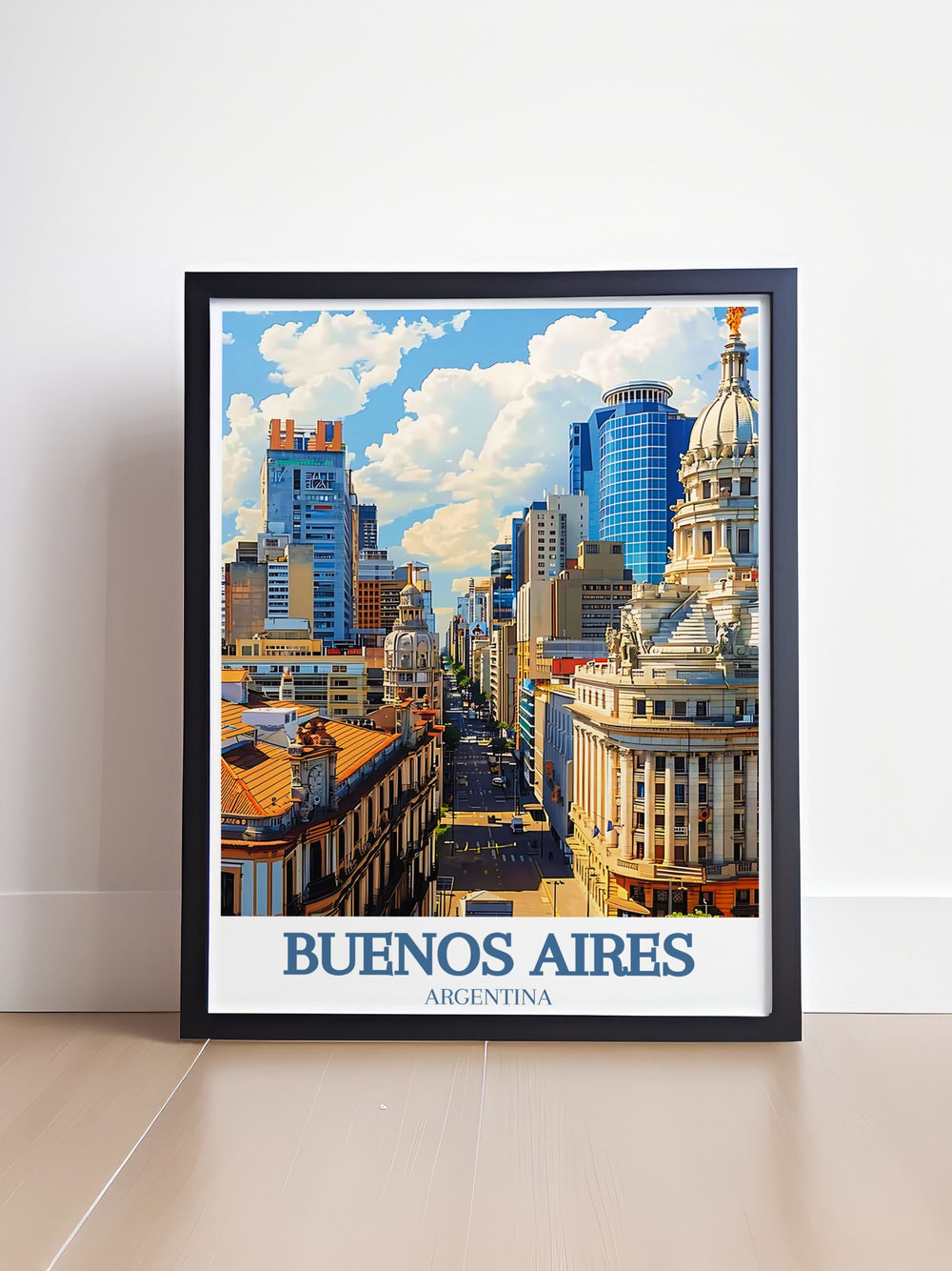 This unique Buenos Aires print of Plaza de Mayo and Casa Rosada captures the essence of Argentinas vibrant history. Ideal for art lovers who appreciate both culture and politics.