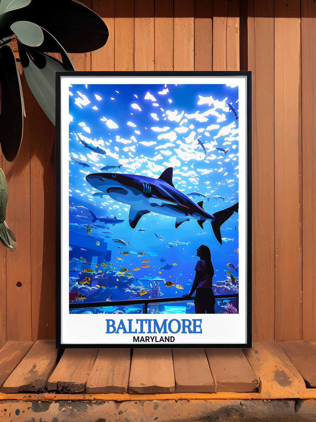 Vintage National Aquarium print that captures the historic charm of Baltimores waterfront this elegant wall art piece is perfect for adding a touch of nostalgia to your home decor and celebrating the citys rich artistic heritage