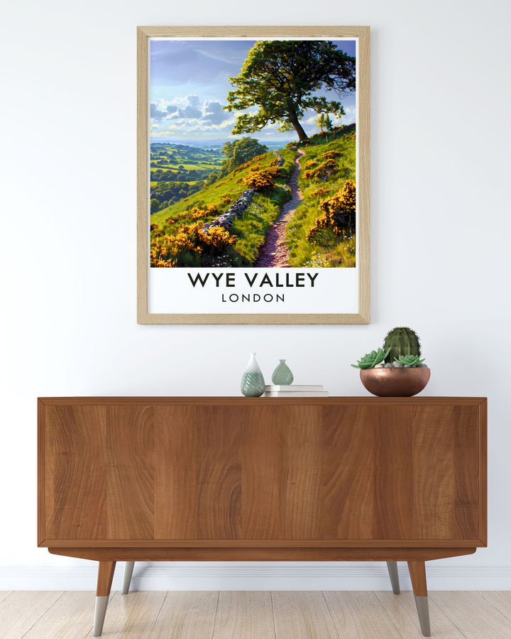 Wye Valley Wall Art featuring Offas Dyke Path perfect for those who appreciate the blend of historical significance and natural beauty a beautiful addition to any room