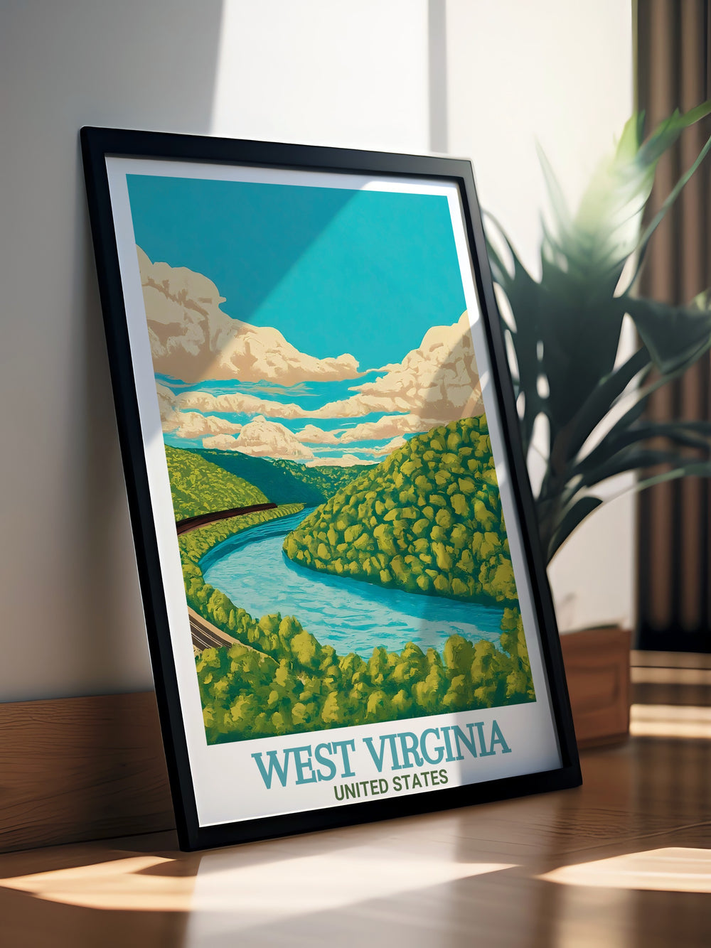 Capture the spirit of adventure with this USA ski resort print featuring Snowshoe Ski Resort and the historic Cass Scenic Railroad State Park ideal for anyone who loves skiing snowboarding and scenic landscapes from the Appalachian Range.