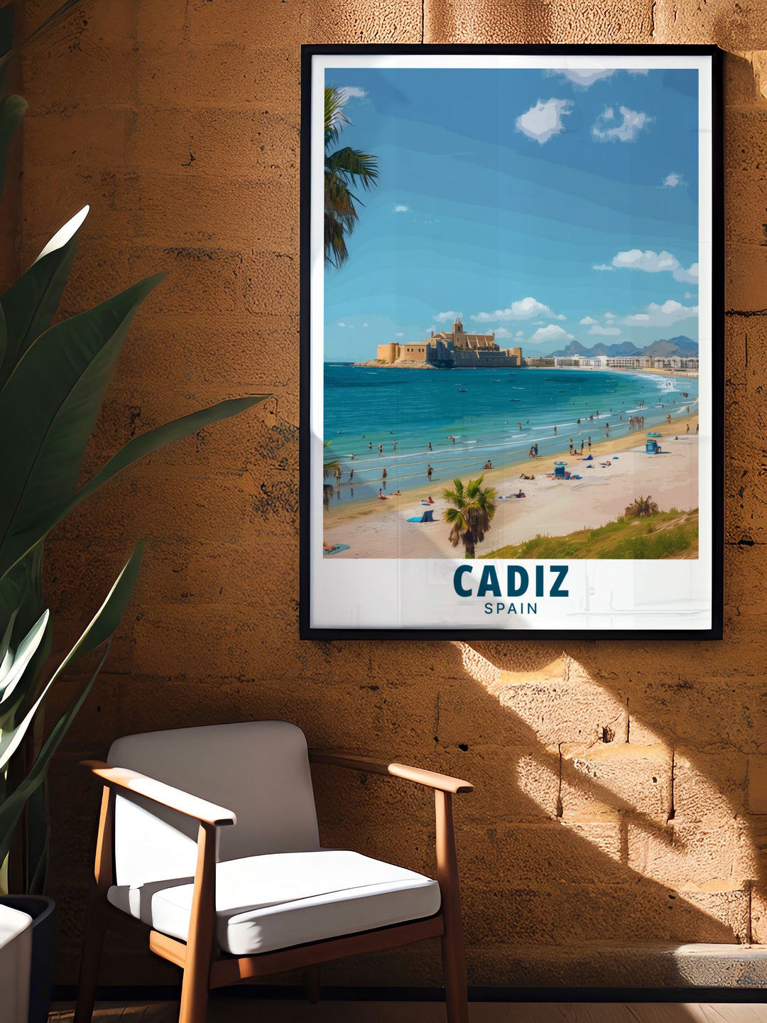 The La Caleta Beach perfect wall decor prints are ideal for art enthusiasts and travel lovers. Featuring the serene beauty of La Caleta Beach in Cadiz these prints make an exquisite addition to your home and a thoughtful Spain travel gift.