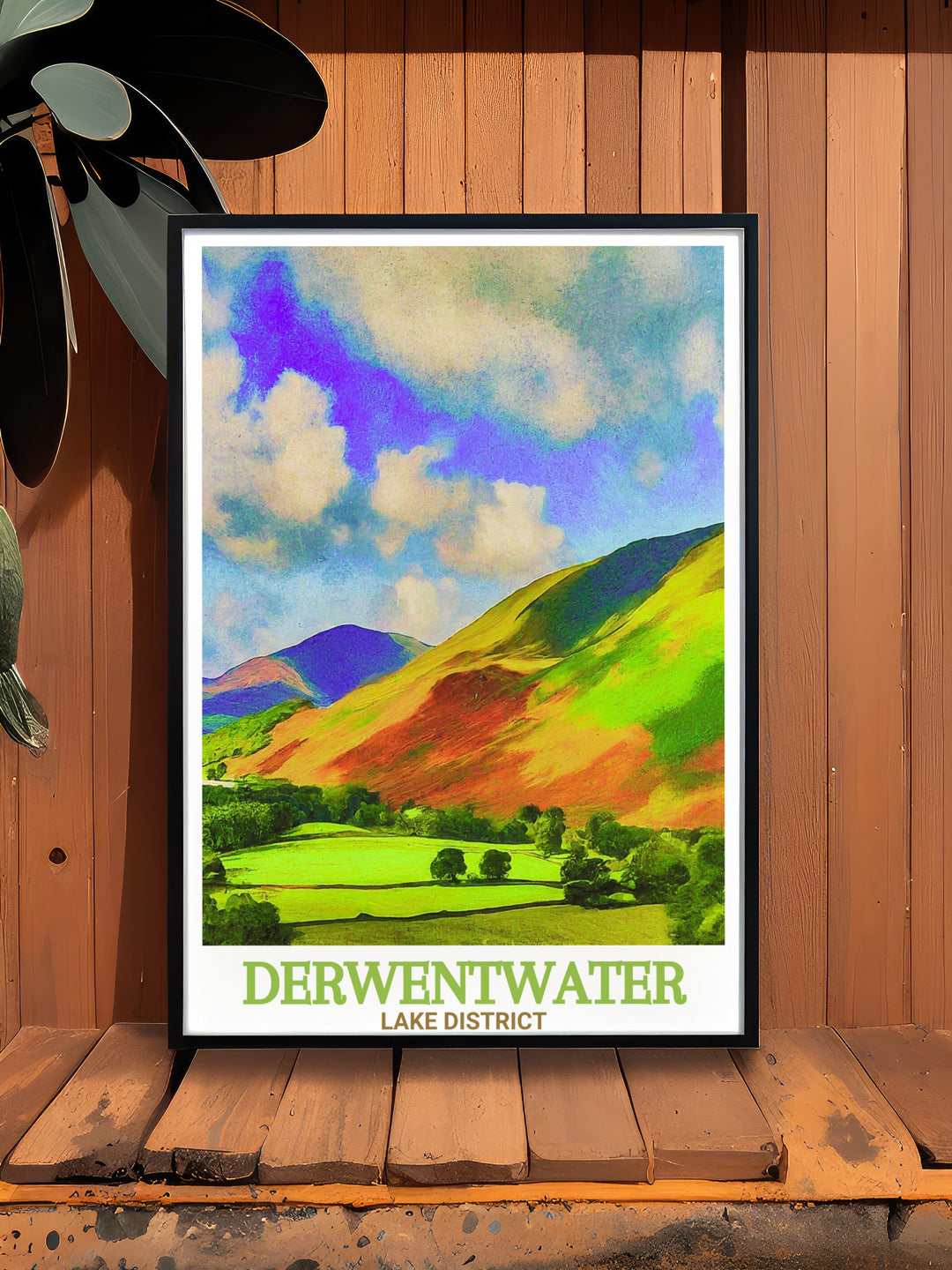 Enjoy the peaceful ambiance of Derwentwater and the surrounding fells with this beautiful Lake District Framed Art. This artwork is a perfect addition to your home or as a gift for those who love the Lake District.