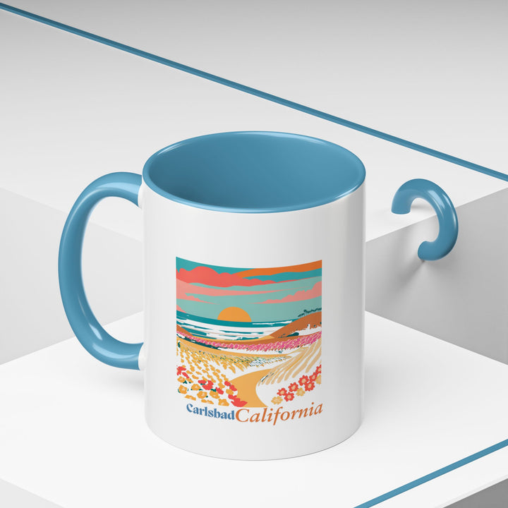 Bring the essence of Carlsbad into your home with this elegantly designed mug. Featuring intricate designs inspired by the city’s natural beauty, it is dishwasher-safe and perfect for hot beverages, making it an ideal gift for fans of Carlsbad.