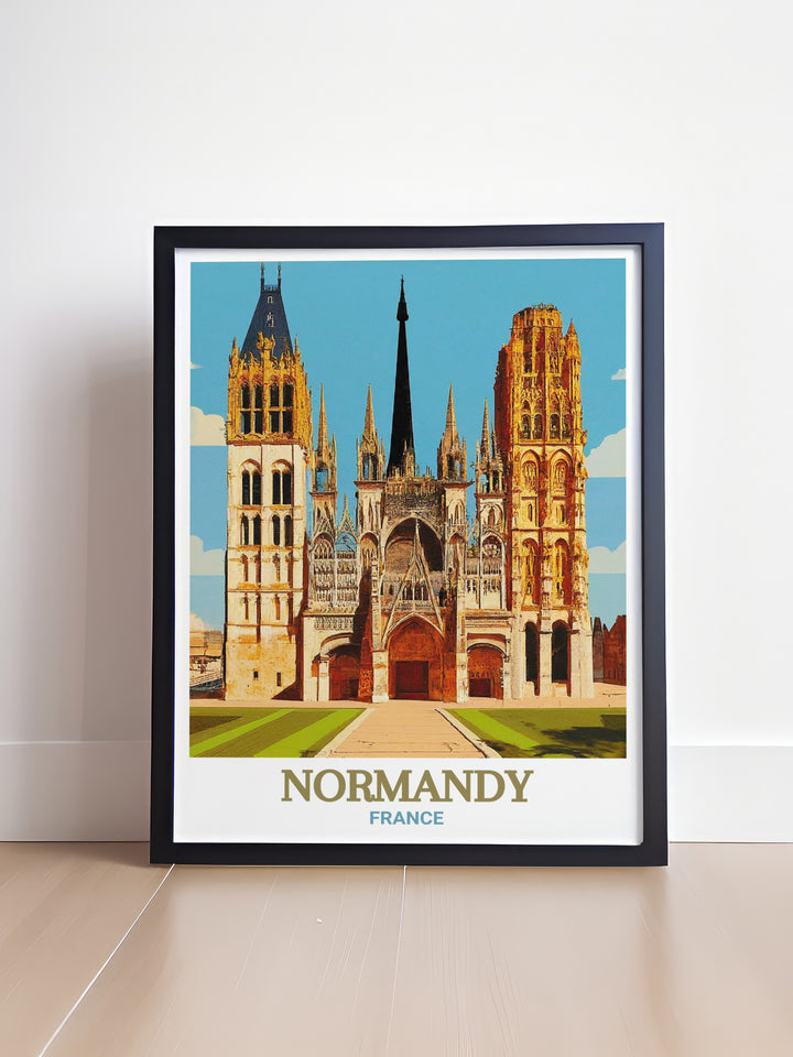 Perfect for art and history lovers Rouen Cathedral perfect wall decor pieces bring a piece of France into your home with beautiful and inspiring artwork