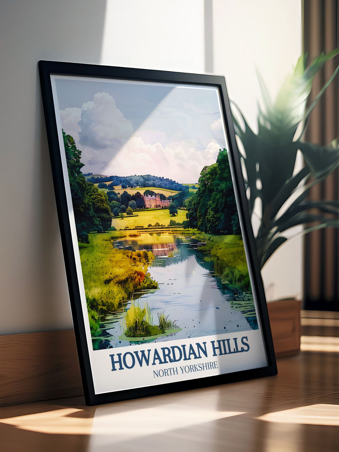 Gallery wall art of Castle Howard, featuring its opulent interiors and stunning grounds. This print offers a glimpse into Englands rich history and architectural splendor, making it a standout piece for history and art enthusiasts.
