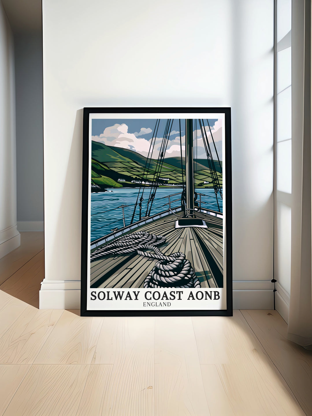 Solway Coast AONB Posters. These posters bring the stunning landscapes of Solway Coast AONB, Allonby, and the Galloway Hills into your home, making them perfect for travel enthusiasts and art collectors. Ideal for wall decor.