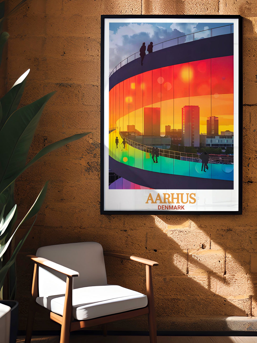 Enhance your home decor with ARoS Aarhus Art Museum travel posters. These Aarhus prints showcase the citys artistic elegance and are perfect for those who appreciate Denmarks rich history and vibrant art scene.