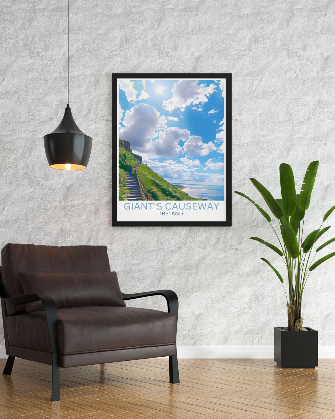 Our Shepherds Steps perfect wall decor prints are designed to complement any interior style showcasing the dramatic landscape of the Causeway Coast in Northern Ireland.