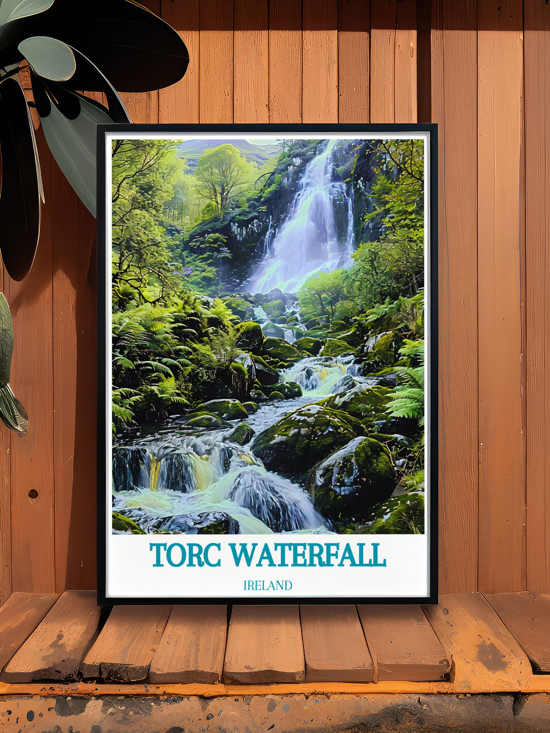 Explore the rich history and legends surrounding Torc Waterfall with this beautifully illustrated art print, ideal for any art collection.