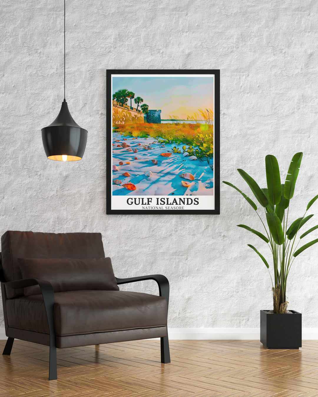 The Gulf Islands framed art highlights the untouched beauty of Floridas Gulf Islands National Seashore. This framed piece is a testament to the serenity and natural splendor of the region, offering an elegant addition to any room. Whether for a beach house or your homes interior, this framed print enhances the decor with a touch of coastal calm.