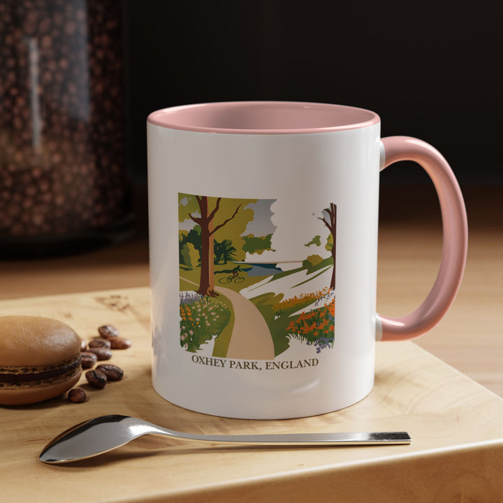 A beautifully designed Oxhey Park England mug showcasing the park’s natural beauty. Perfect for coffee or tea lovers, it features vibrant artwork inspired by Oxhey Park’s landscapes. Durable and dishwasher-safe, this mug makes a thoughtful gift for nature enthusiasts.