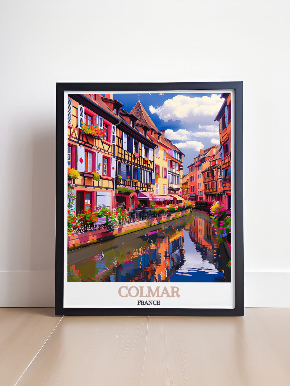 Admire La Petite Venises serene canals in Colmar, offering tranquil boat rides and historic views of colorful houses.