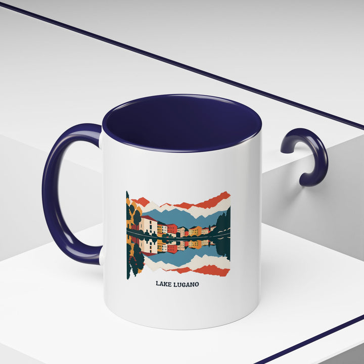 The Lake Lugano mug is a perfect way to enjoy your favorite beverage while admiring the scenic beauty of Lake Lugano. Featuring a vivid print, this durable mug is microwave-safe and dishwasher-safe for easy care.