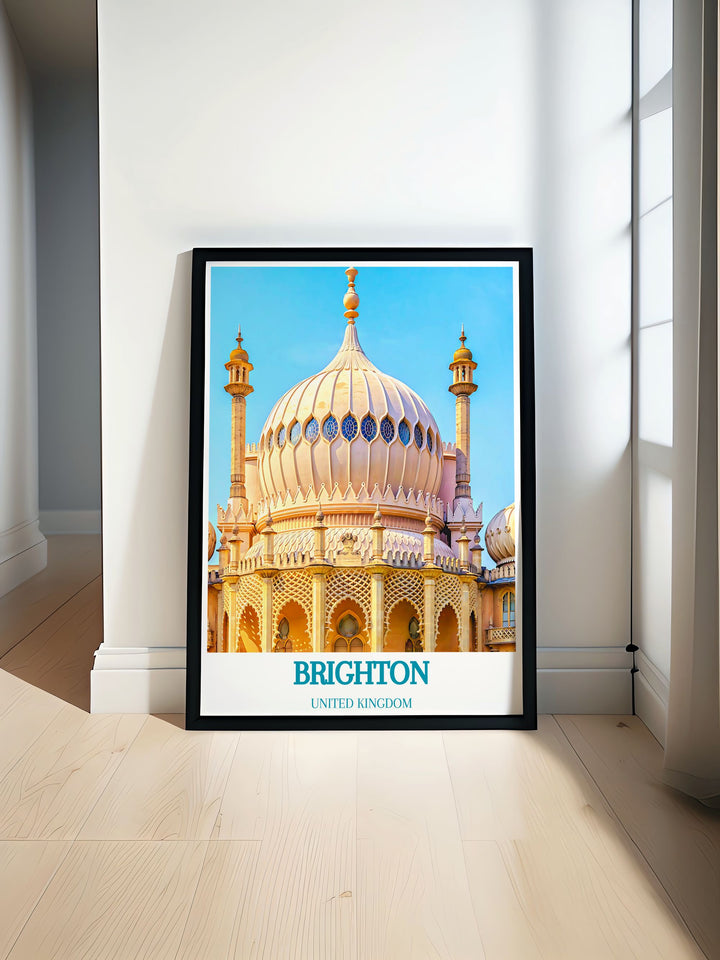 Brighton royal pavilion print showcases the intricate architectural beauty of this iconic landmark perfect for adding elegance to your home decor