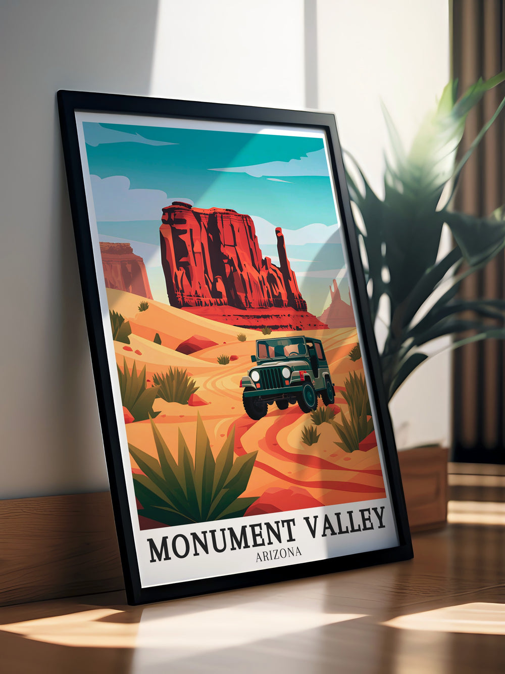 Bring the spirit of the American Southwest to your home with this Arizona Wall Art showcasing Merrick Butte 17 mile Valley Drive in stunning detail offering a bold and timeless addition to any room with its captivating desert landscape.