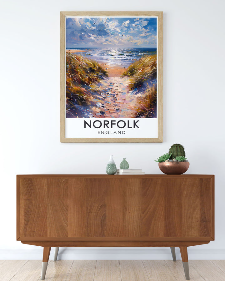 Framed print of Cromer Pier showcasing the elegance and tranquility of the Norfolk Coast a perfect addition to any room seeking modern sophistication