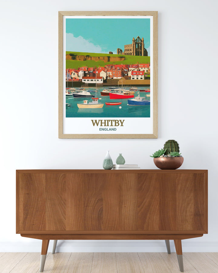 A vintage Saltburn railway print featuring the iconic pier and the cliff lift. This stunning artwork is perfect for history buffs, offering a unique look at Saltburns engineering heritage and peaceful seaside views.