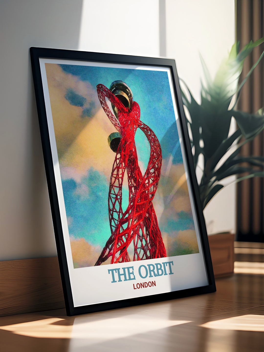 Nightclub art print of The Orbit at ArcelorMittal Orbit, showcasing the techno rave scene and iconic architectural features. Perfect for fans of Londons club culture, this poster adds a dynamic touch to any art collection.