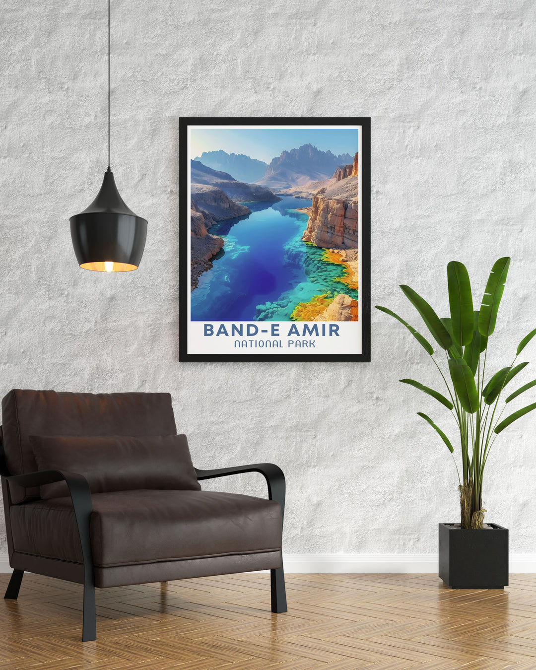 Beautiful Band e Amir National Park wall art depicting the parks stunning scenery ideal for adding elegance and sophistication to any room in your home or office