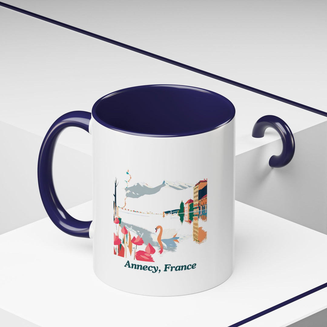 Enjoy the enchanting spirit of Annecy with this ceramic mug. Its detailed artwork highlights the town’s unique character. Dishwasher-safe and perfect for hot beverages, it makes a meaningful gift or keepsake for travelers.