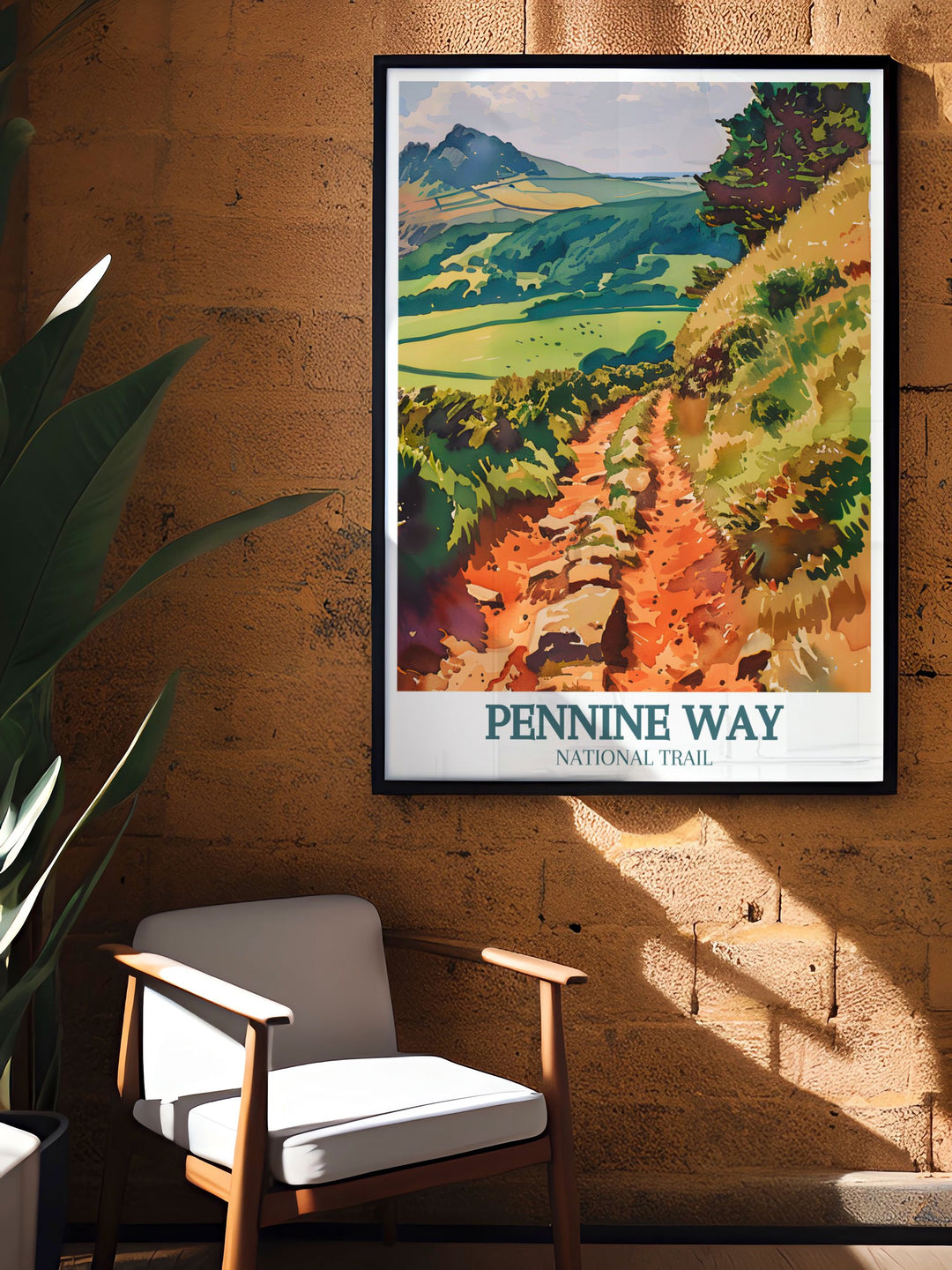 Pennine Way Print capturing the essence of the famous national trail across the Pennines an excellent gift for hiking enthusiasts and those who cherish outdoor adventures