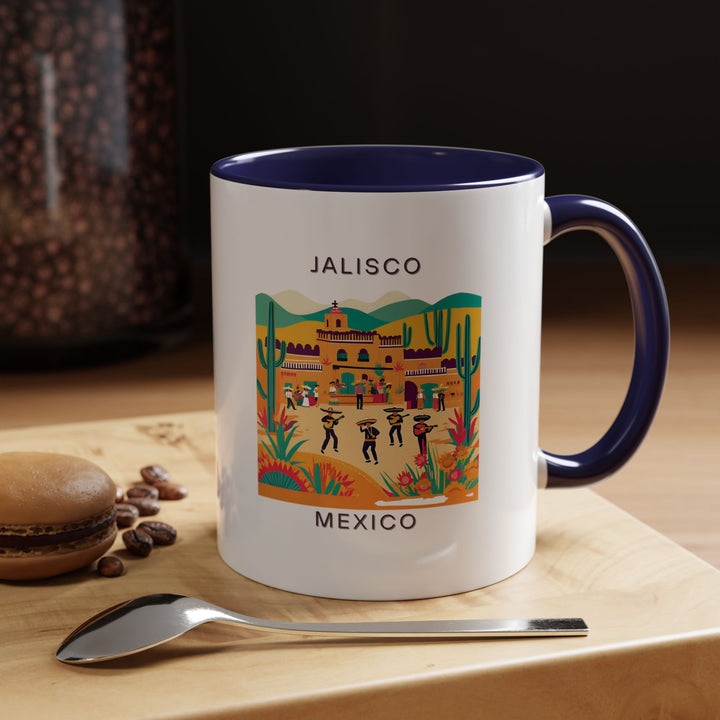 A beautifully designed Jalisco Mexico mug celebrating the region’s cultural vibrancy. Perfect for coffee or tea lovers, it features intricate artwork inspired by Jalisco’s rich traditions. Durable and dishwasher-safe, it is a thoughtful gift or keepsake for travelers and collectors.