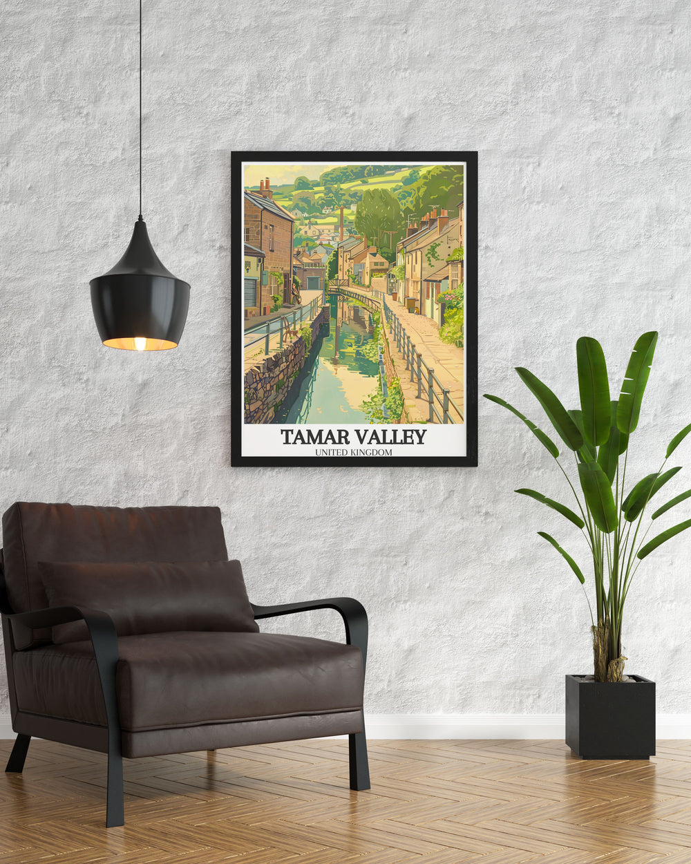 Enhance your home with the beautiful Tavistock Canal River Tamar framed print. This artwork captures the picturesque landscapes of Cornwall and Devon, making it a captivating addition to any living room or office space.