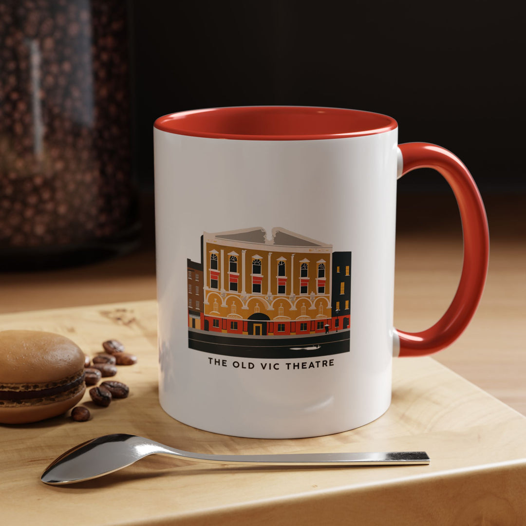 Celebrate the history and elegance of the Old Vic Theatre with this stylish mug. Featuring detailed artwork of the theatre, it is perfect for coffee or tea lovers. Durable and practical, this mug is also dishwasher and microwave safe.