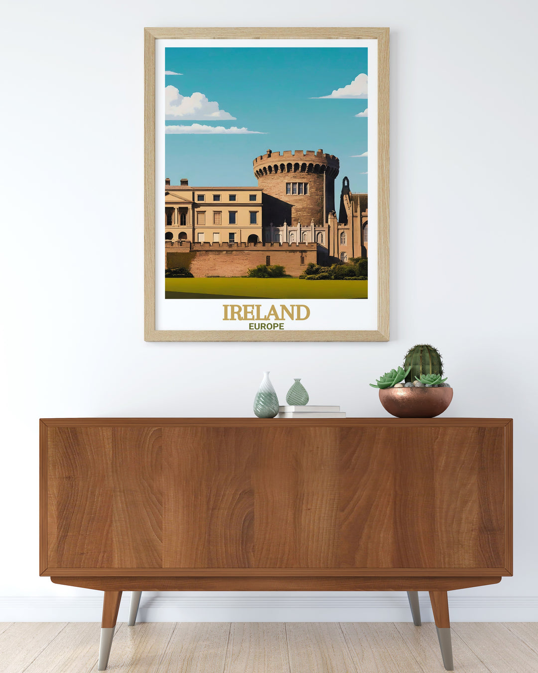 Bring the charm of Dublin and the grandeur of Dublin Castle into your home with this canvas art. This piece is a must have for anyone who loves Irish culture and history, creating a beautiful focal point for any living space.