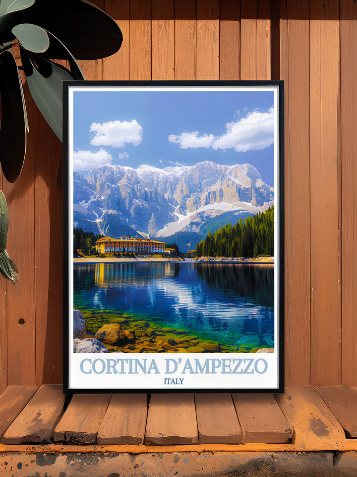 Add a touch of Italian elegance to your decor with our Cortina dAmpezzo and Lake Misurina wall art. Designed to highlight the regions stunning natural beauty and historical depth, these prints are perfect for creating a sophisticated and serene atmosphere in any room.