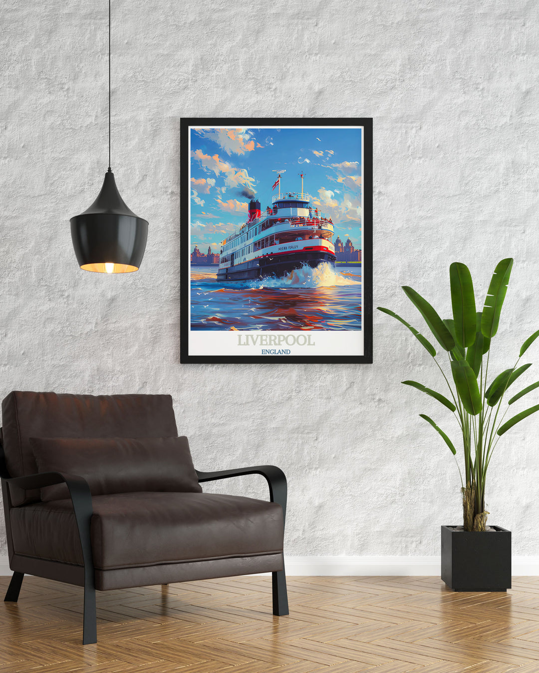 Transform your living space with the Cream Liverpool Poster a framed print that captures the spirit of electronic music and Liverpools nightlife ideal for fans of dance music and Mersey Ferry stunning living room decor