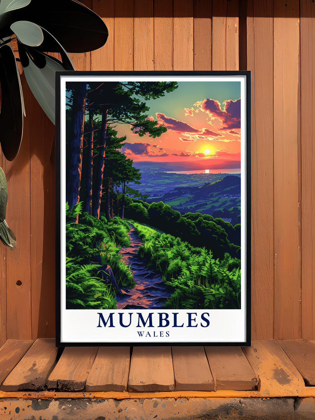 Add a touch of sophistication to your décor with this stunning Mumbles Hills Nature Reserve print showcasing the majestic landscapes and natural beauty of Wales