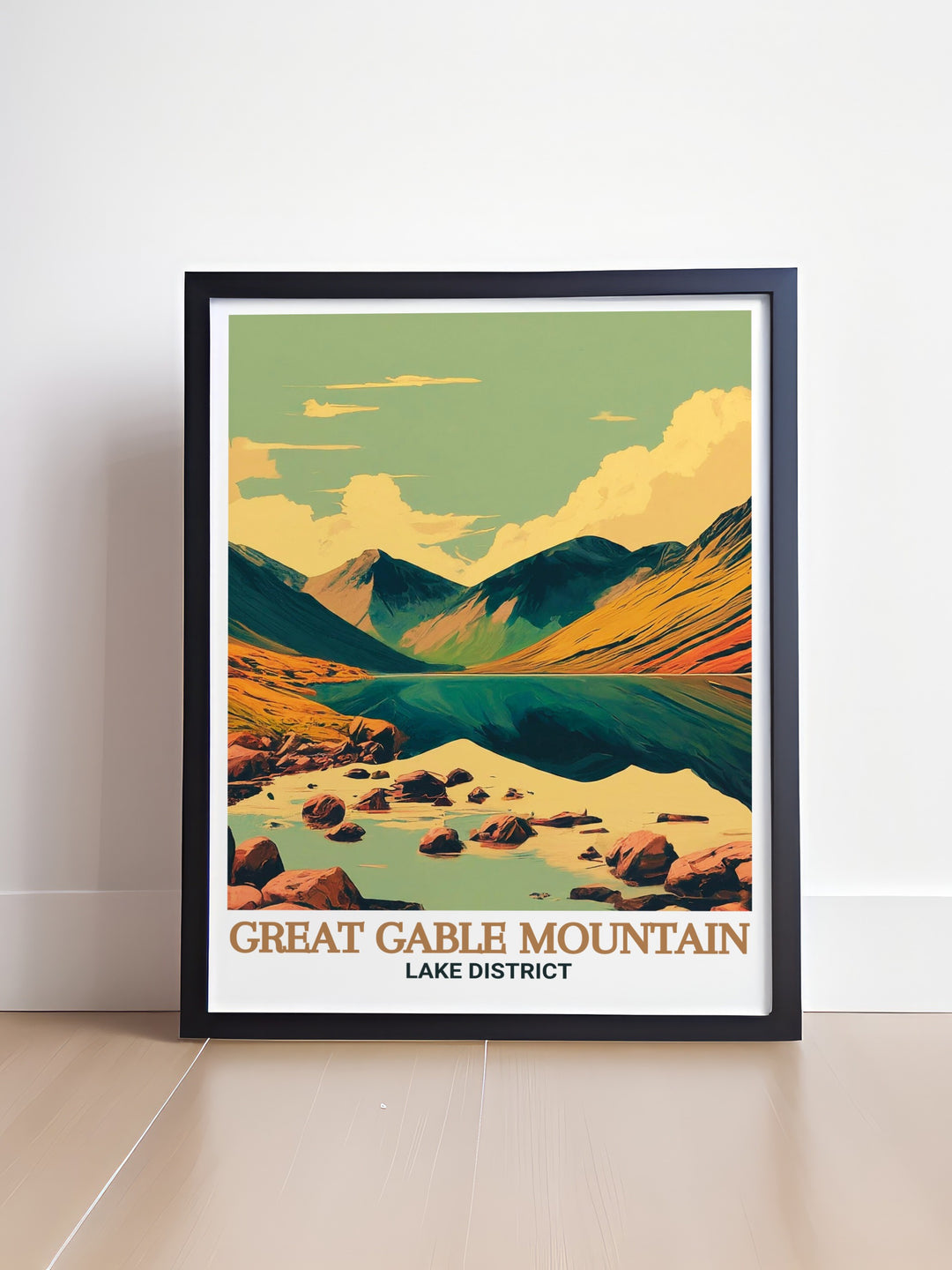 The Wastwater canvas print showcases the peaceful beauty of Englands deepest lake, framed by the dramatic peaks of the Lake District. This artwork brings a sense of calm and inspiration to any room, perfect for those who love nature and the serenity of the outdoors. The canvas print is a timeless piece that celebrates the natural beauty of Cumbria.