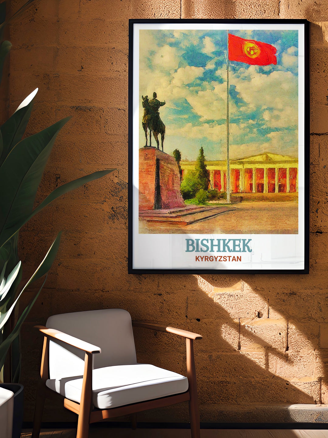 Kyrgyzstan Canvas Art features the beauty of Bishkeks Ala Too Square, balancing its rich history with the natural splendor of the surrounding region. This print brings a piece of Kyrgyzstan into your home, celebrating its diversity.