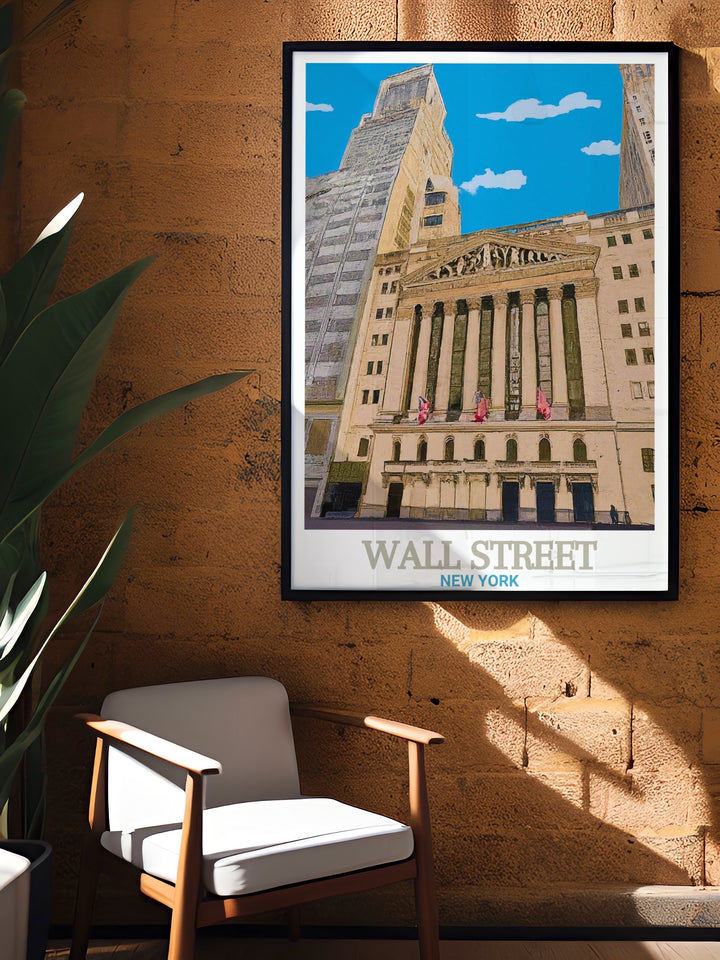 Wall Street Canvas Art brings New Yorks financial center to life with detailed depictions of the Stock Exchange and the surrounding cityscape. Ideal for urban enthusiasts, this artwork adds depth and meaning to any space.