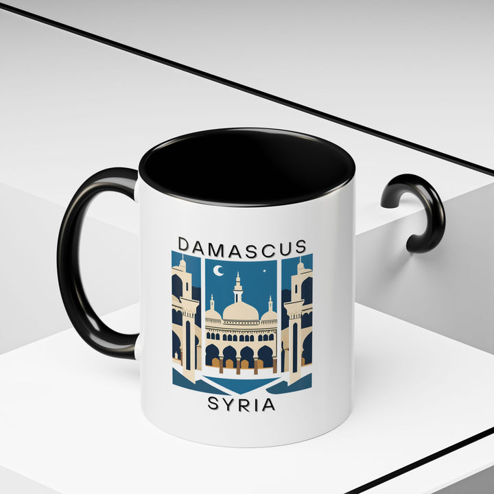 A vibrant and durable Damascus Syria mug that brings the city’s beauty to your daily routine. Ideal for coffee, tea, or as a decorative piece, it is perfect for those who appreciate the artistic richness of Syria’s landmarks.