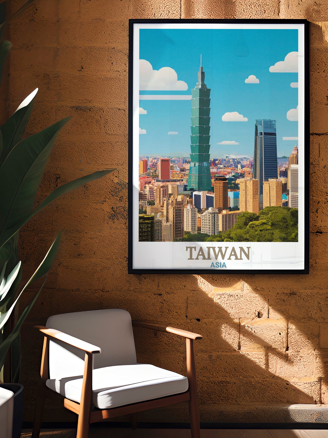 Dynamic Taipei 101 modern art celebrating the vibrant energy and cultural richness of Taiwans capital perfect for vibrant home decor and making excellent gifts for friends and family.