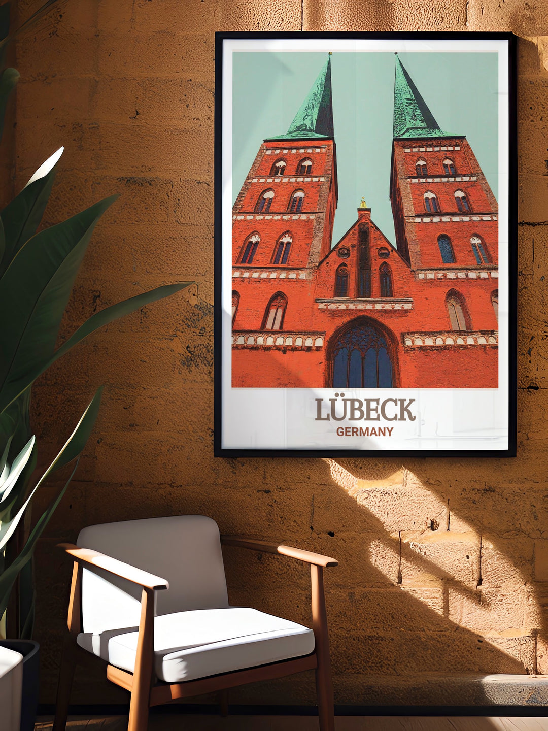 Marienkirche framed prints from Lubeck are the perfect Germany travel gift offering a unique piece of art that captures the beauty and history of one of Germanys most iconic churches a thoughtful gift for lovers of German culture and art