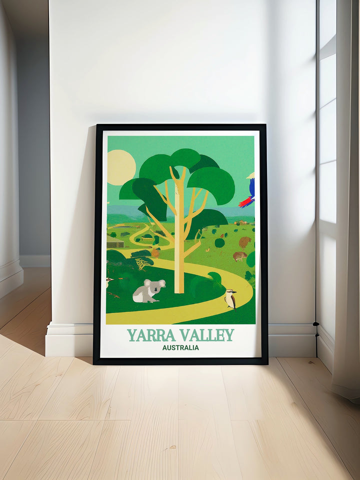 Melbourne Cricket Grounds travel poster offers a unique look at the G in Melbournes Yarra Park. With its historical and cultural significance, this print is a must have for sports fans and lovers of Melbournes iconic landmarks.