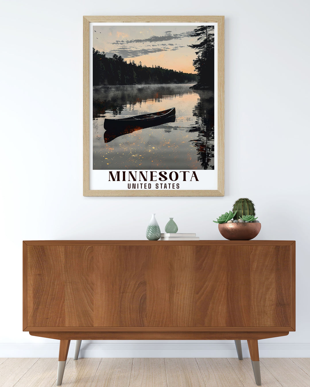 Elegant Boundary Waters Canoe Area Wilderness Modern Prints capturing the stunning scenery and serene waters of this iconic Minnesota destination ideal for enhancing any room with Minnesota Travel art.